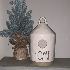 Rae Dunn HOME round birdhouse
